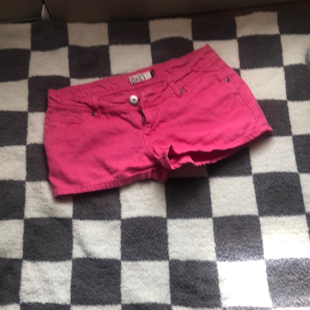 SO Pink Jean shorts size 9
